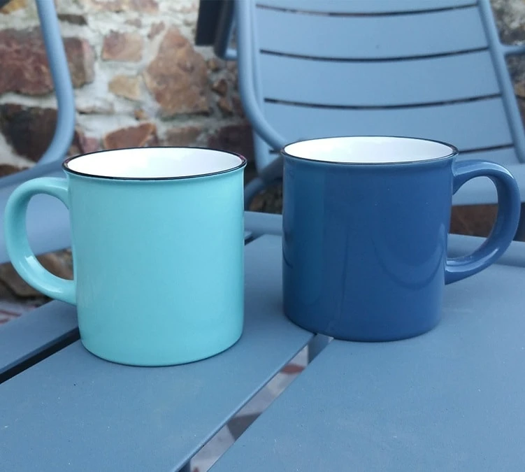 Mug Retro Bleu Canard - 250 Ml - AOC 5 Mug Retro Bleu Canard - 250 Ml - AOC – Image 3