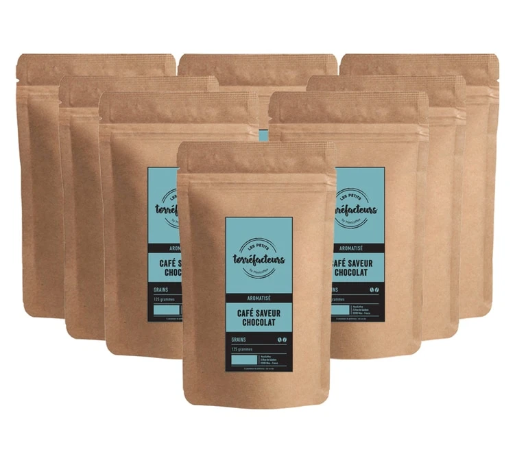 8x125g Café En Grain Saveur Chocolat LES PETITS TORREFACTEURS 3 8x125g Café En Grain Saveur Chocolat LES PETITS TORREFACTEURS