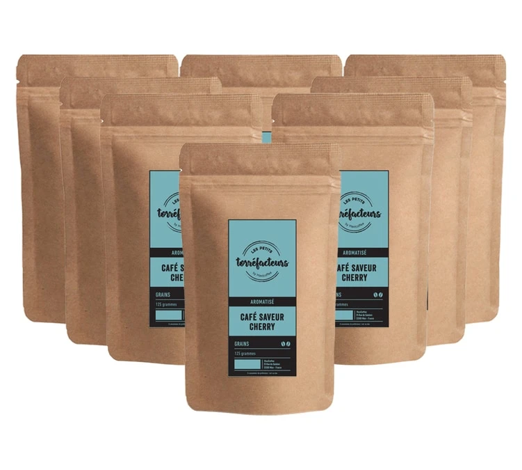 1kg (8x125g) Café En Grain Saveur Cerise - Les Petits Torréfacteurs 3 1kg (8x125g) Café En Grain Saveur Cerise - Les Petits Torréfacteurs