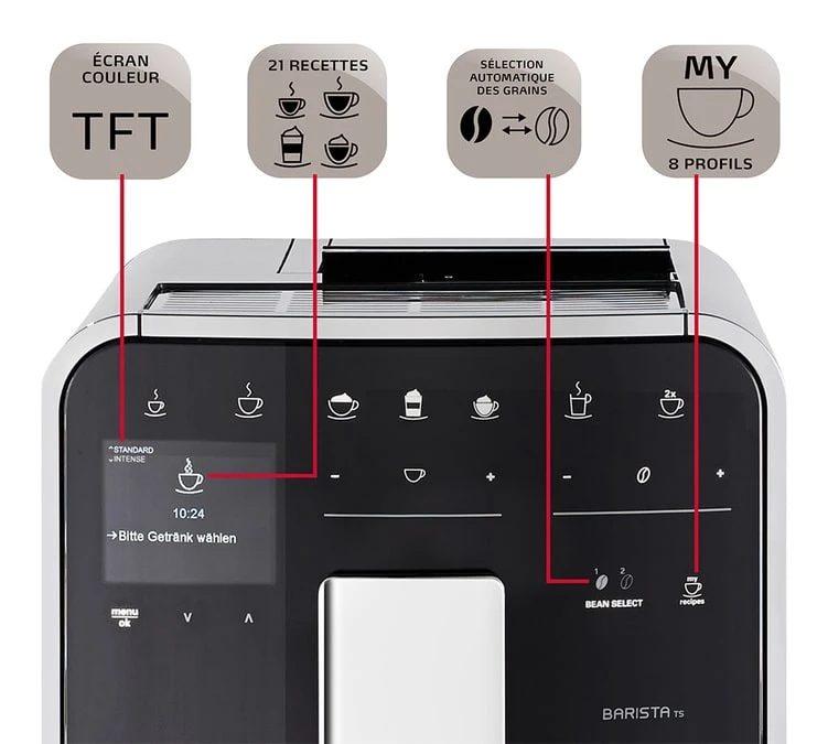 Melitta Barista TS Smart Connectée Argent F850-101 Garantie 3 Ans 6 Melitta Barista TS Smart Connectée Argent F850-101 Garantie 3 Ans – Image 4