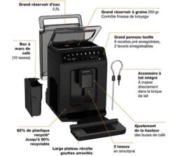 KRUPS Evidence Eco Design Black EA897B10 -Smeg Soldes Boutique 5 krups ea897b10 evidence eco