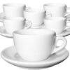 6 Tasses Cappuccino Et Sous-tasses 15 Cl Porcelaine Competition Palermo - Ancap -Smeg Soldes Boutique 6 tasses et sous tasses ancap palermo cappuccino competition