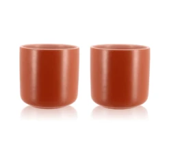 Mugs Isothermes OGO Living En Grès Paprika 20cl X2