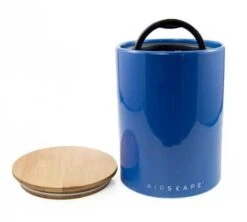 Boîte Conservatrice Céramique Bleu Avec Vide D'air 500g - Airscape -Smeg Soldes Boutique airscapebleu3