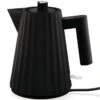 Bouilloire électrique 1L Plissé Noir MDL06/1 B - ALESSI 2 Bouilloire électrique 1L Plissé Noir MDL06/1 B - ALESSI -Smeg Soldes Boutique alessi bouilloire noir