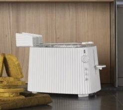 Grille-Pain électrique - 2 Fentes - Blanc Plissé- Alessi -Smeg Soldes Boutique alessi grille pain lifestyle 1