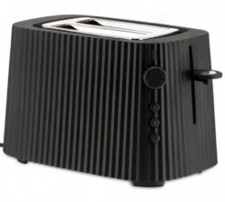 Set Petit-Déjeuner Gamme Plissé Noir ALESSI -Smeg Soldes Boutique alessi grille pain plisse noir1 1