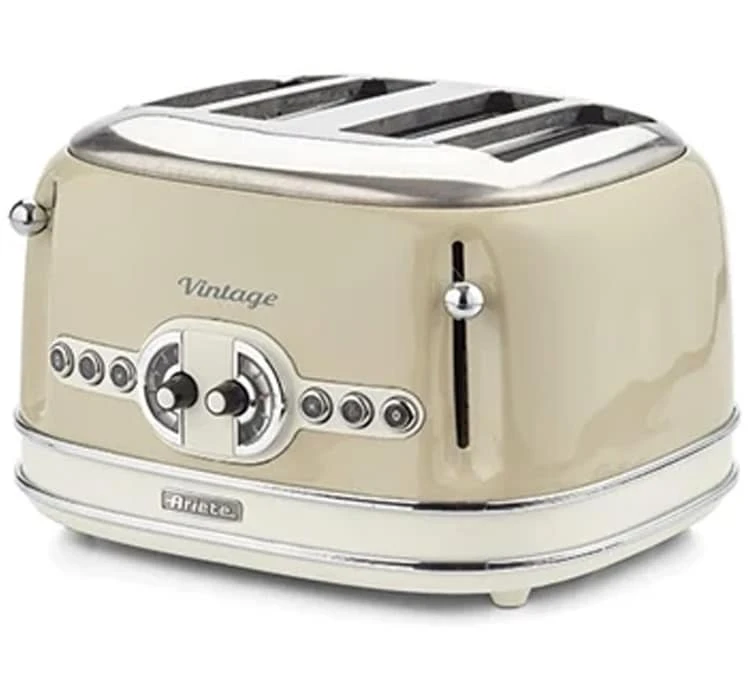Grille Pain - Vintage 156 4 Fentes Beige - 00C015604AR0 - ARIETE 3 Grille Pain - Vintage 156 4 Fentes Beige - 00C015604AR0 - ARIETE