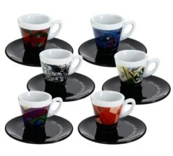 Tasses - ZICAFFE - Tasses Et Sous-tasses The Art Of Espresso 7 Cl -Smeg Soldes Boutique art tassespar6
