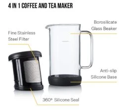Carafe One Brew - Black - Barista&Co -Smeg Soldes Boutique bc carafe piston2