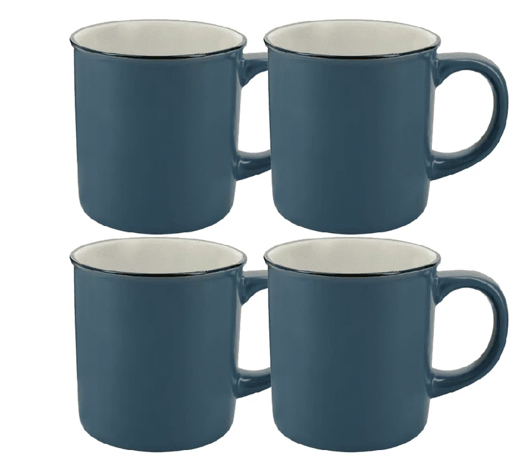 Mug AOC - Retro Bleu- 4x 250 Ml 3 Mug AOC - Retro Bleu- 4x 250 Ml