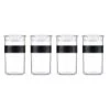 4 Bocaux Noirs - Conservation PC PRESSO - 25 Cl -BODUM -Smeg Soldes Boutique bodum pc4