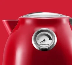 Bouilloire KitchenAid Rouge Pomme D'Amour 1,5L - 5KEK1522ECA + Offre Cadeau 15 Bouilloire KitchenAid Rouge Pomme D'Amour 1,5L - 5KEK1522ECA + Offre Cadeau -Smeg Soldes Boutique bouil zoom rouge
