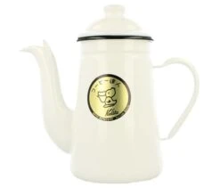 Bouilloire Traditionnelle Tatsujin Pelican En Email 1.0 L Blanc - KALITA