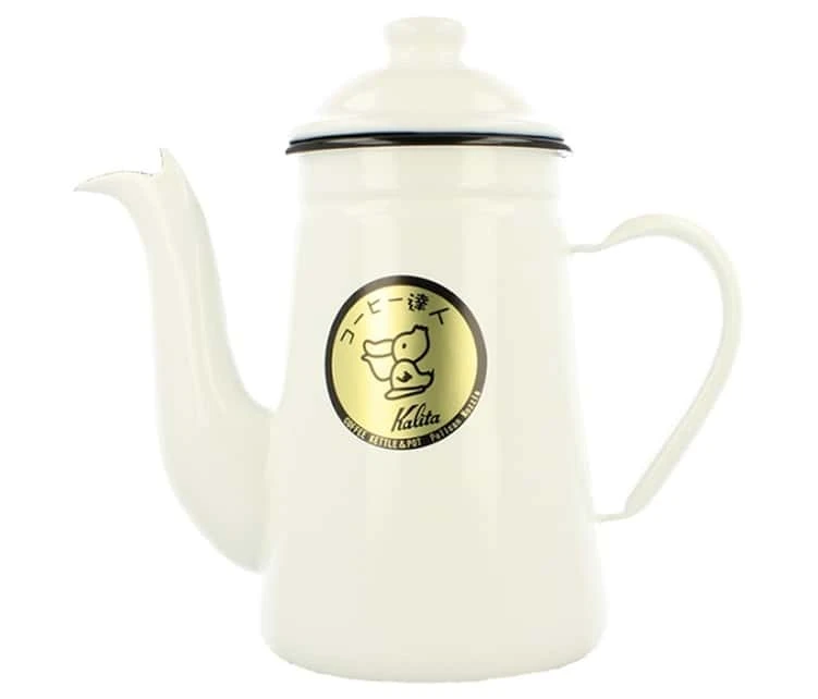 Bouilloire Traditionnelle Tatsujin Pelican En Email 1.0 L Blanc - KALITA 3 Bouilloire Traditionnelle Tatsujin Pelican En Email 1.0 L Blanc - KALITA