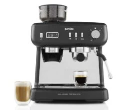 Machine Expresso Avec Moulin BREVILLE Barista Max+ VCF152X Noire