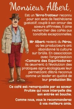 Café En Grains 100% Arabica Bio Pérou Monsieur Albert - 200g - TERRAMOKA -Smeg Soldes Boutique cafe grains arabica perou terramoka 1