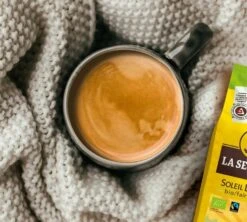 250g Café En Grain Bio 100% Arabica Soleil Levant - La Semeuse -Smeg Soldes Boutique cafeengrainbiolasemeuse250g