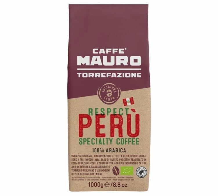 1kg Café En Grain Respect Perù - Caffe Mauro 3 1kg Café En Grain Respect Perù - Caffe Mauro