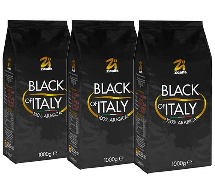 Café En Grains 100% Arabica Black Of Italy Zicaffè 3kg 3 Café En Grains 100% Arabica Black Of Italy Zicaffè 3kg