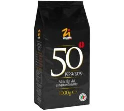 Café En Grains Cinquantenario Zicaffè 1kg -Smeg Soldes Boutique cafeengrainzicaffecinquantenariokgfacelateral