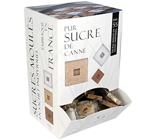 55 Sucres Moulés - Boîte Distributrice - Carrément Sucre - CANASUC -Smeg Soldes Boutique canasuc carre distri1