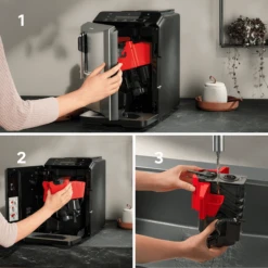 SIEMENS EQ300 - TF305E04 Inox Et Titane Métallisé - Garantie 3 Ans 14 SIEMENS EQ300 - TF305E04 Inox Et Titane Métallisé - Garantie 3 Ans -Smeg Soldes Boutique demontage facile nettoyage