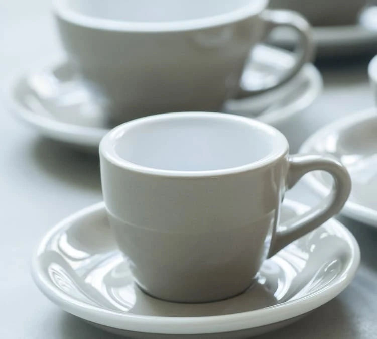 6 Tasses Cappuccino Et Sous-tasses Egg 20 Cl Gunpowder- Loveramics 8 6 Tasses Cappuccino Et Sous-tasses Egg 20 Cl Gunpowder- Loveramics – Image 6