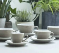 Tasses - LOVERAMICS - Cappuccino Et Sous-tasses Rouge Egg 20 Cl -Smeg Soldes Boutique egg ambiance 9