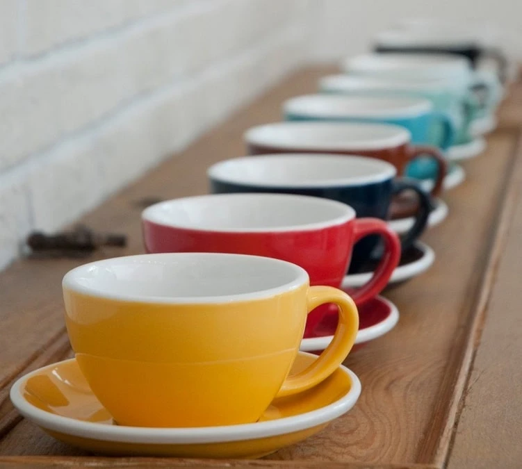 6 Tasses Cappuccino Et Sous-tasses Egg 20 Cl Gunpowder- Loveramics 5 6 Tasses Cappuccino Et Sous-tasses Egg 20 Cl Gunpowder- Loveramics – Image 3