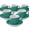 6 Tasses Espresso Egg Et Sous-Tasses Teal Loveramics - 8 Cl 1 6 Tasses Espresso Egg Et Sous-Tasses Teal Loveramics - 8 Cl -Smeg Soldes Boutique eggespressoteal loveramics