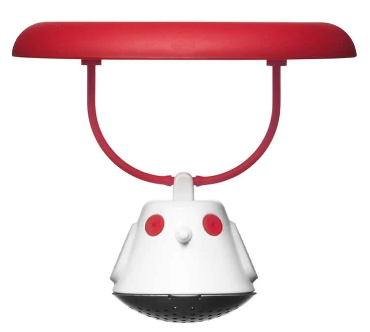 Tasse En Verre 40cl Et Couvercle Infuseur à Thé Birdie Rouge - QDO 4 Tasse En Verre 40cl Et Couvercle Infuseur à Thé Birdie Rouge - QDO – Image 2