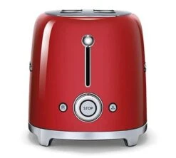 Grille-pain TSF02RDEU 4 Tranches Rouge - SMEG -Smeg Soldes Boutique gp boutons rouge