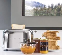 Grille-pain TSF01SSEU 2 Tranches Chromé -SMEG -Smeg Soldes Boutique gp chrome