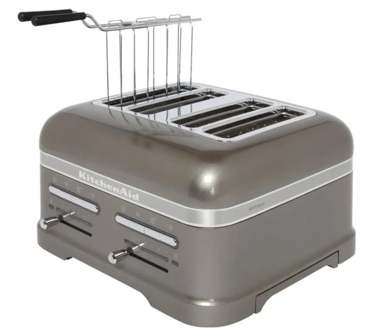 Toaster KitchenAid 5KMT4205EMS Artisan 4 Tranches Gris Etain 4 Toaster KitchenAid 5KMT4205EMS Artisan 4 Tranches Gris Etain – Image 2