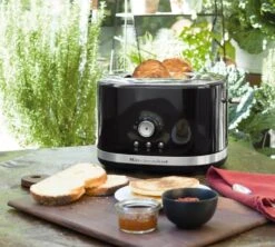 Toaster KitchenAid 5KMT2116EER Noir Onyx 2 Fentes -Smeg Soldes Boutique gpamb noir