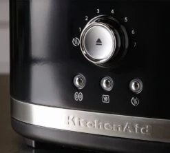 Toaster KitchenAid 5KMT2116EER Noir Onyx 2 Fentes -Smeg Soldes Boutique gpnoir amb