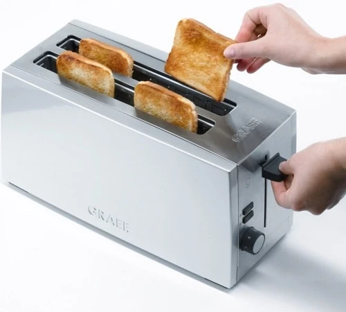Grille Pain 2 Fentes Larges Inox - Graef TO100EU 6 Grille Pain 2 Fentes Larges Inox - Graef TO100EU – Image 4