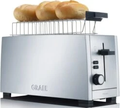 Grille Pain 2 Fentes Larges Inox - Graef TO100EU 11 Grille Pain 2 Fentes Larges Inox - Graef TO100EU -Smeg Soldes Boutique graef to100 5