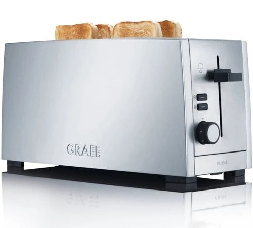 Grille Pain 2 Fentes Larges Inox - Graef TO100EU 3 Grille Pain 2 Fentes Larges Inox - Graef TO100EU