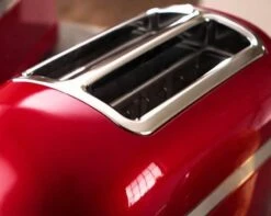 Grille-pain KITCHENAID Artisan 5KMT2204ECA - Rouge Pomme D'Amour -Smeg Soldes Boutique grille pain kitchenaid 2 tranches rouge pomme 4