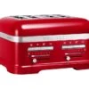 Toaster KitchenAid 5KMT4205ECA Artisan Rouge Pomme D'Amour - 4 Fentes -Smeg Soldes Boutique grille pain kitchenaid 4 tranches rouge