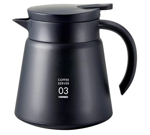 Carafe Isotherme V60 75 Cl Inox Double Paroi - Noir - HARIO 3 Carafe Isotherme V60 75 Cl Inox Double Paroi - Noir - HARIO