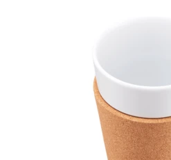 2 Tasses Bistro 30 Cl - Porcelaine Blanche Et Liège - BODUM -Smeg Soldes Boutique image secondaire 11582 109 3.0