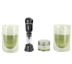 Coffret Matcha : Mousseur à Lait + Thé Matcha + 2 Verres Pylano
