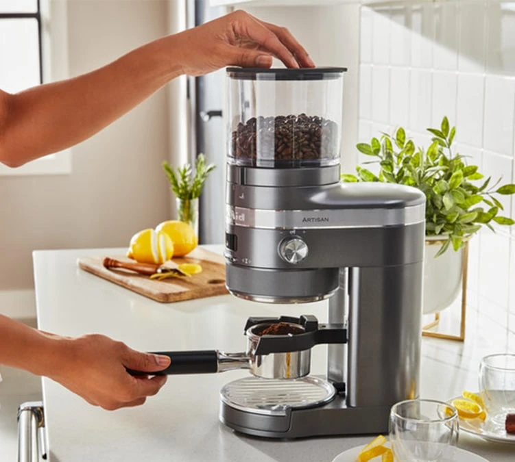 Moulin à Café KITCHENAID Artisan 5KCG8433EMS Gris étain 4 Moulin à Café KITCHENAID Artisan 5KCG8433EMS Gris étain – Image 2
