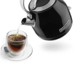 Bouilloire KitchenAid Noire - Onyx - 1.25L + Offre Cadeau -Smeg Soldes Boutique kitchenaidbouil noire