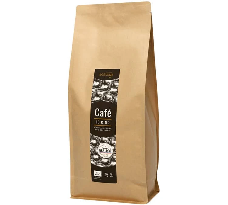 800g Café En Grain Bio Le Cinq MOF - LaGrange 3 800g Café En Grain Bio Le Cinq MOF - LaGrange
