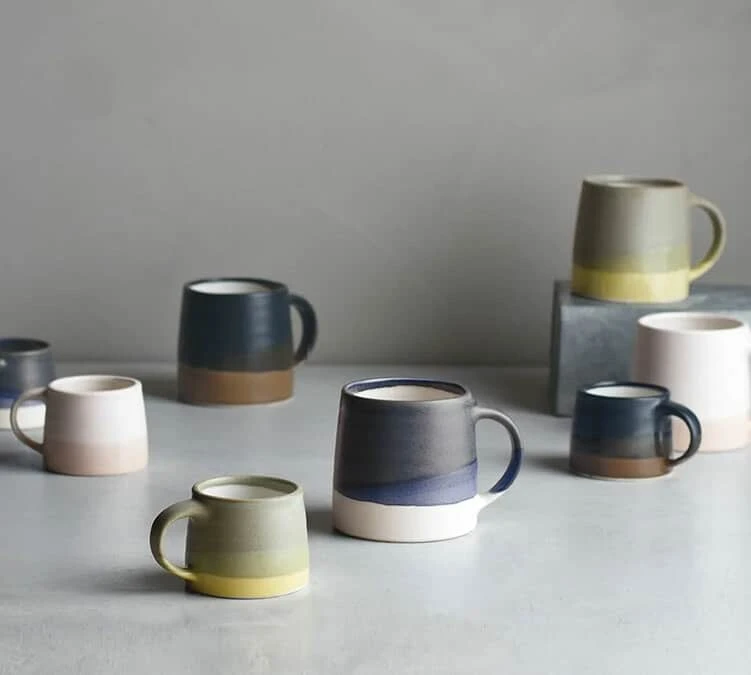 Tasses KINTO SCS-03 Blanc Et Bleu Marine 320 Ml 4 Tasses KINTO SCS-03 Blanc Et Bleu Marine 320 Ml – Image 2