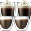 Verres Double Paroi BODUM - Pavina 2x8cl Et 2x35cl -Smeg Soldes Boutique lot 4 verres bodum 8cl 35cl